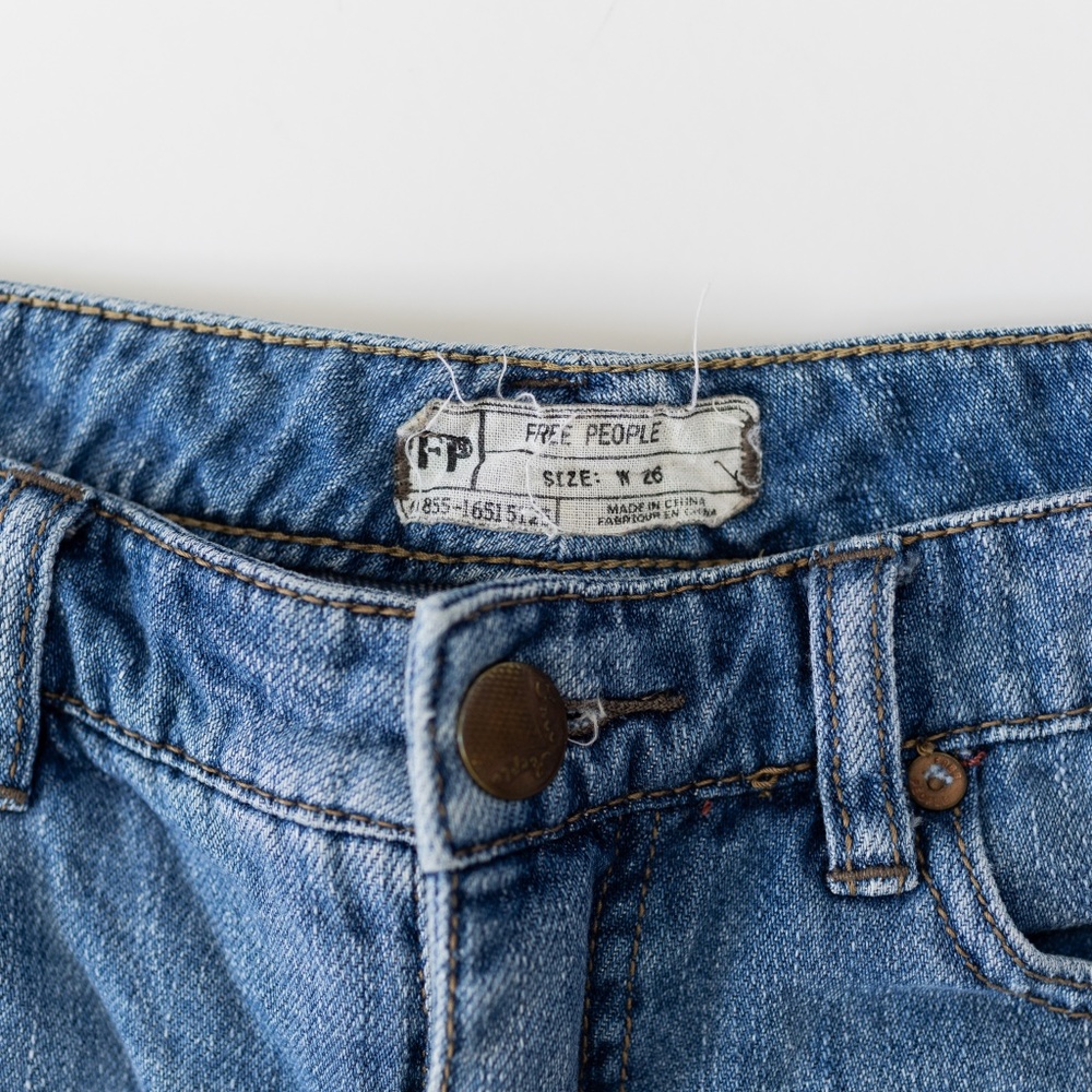 Free People Straight Crop Jeans Size 26